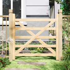 Garden Wooden Gate Pedestrian Side Gate Wood Yard Porch Fittings Latch
