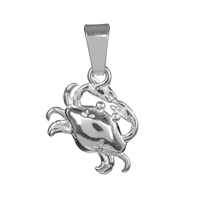 Eleganter Silberanhänger - Krabbe - Sterlingsilber 925 - Neu