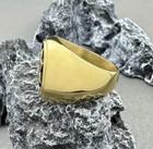 Men’s 18k Gold Plated Stainless Steel Star Of David Gold Ring! Size 7 — photo 4
