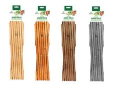6.x 2FT Garden Gardeners NATURAL,TAN, BROWN Coloured Wooden Expanding Expandable