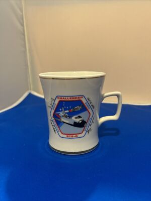 Vintage Space Challenger STS-6 Coffee Mug Cup Made in U.S.A. 