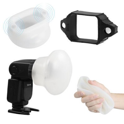 Magnetic Flash Sphere Diffusor & Grip Lighting Kit für On-Camera-Blitz
