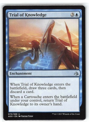 Trial of Knowledge *PLAYSET* Magic MtG x4 Amonkhet SP