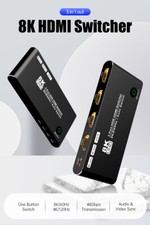 8K HDMI 2.1 Switcher Selector HD Switching Splitter 8K 60Hz 4K 120Hz for PS4 PS5