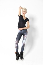Baumwolle Batik Cosmic Galaxy Weltraum Druck Stretch Mode Leggings Damen Mädchen