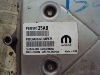 2016-2019 Dodge Journey 3.6L Engine Control Module Unit ECCM P68259135AB