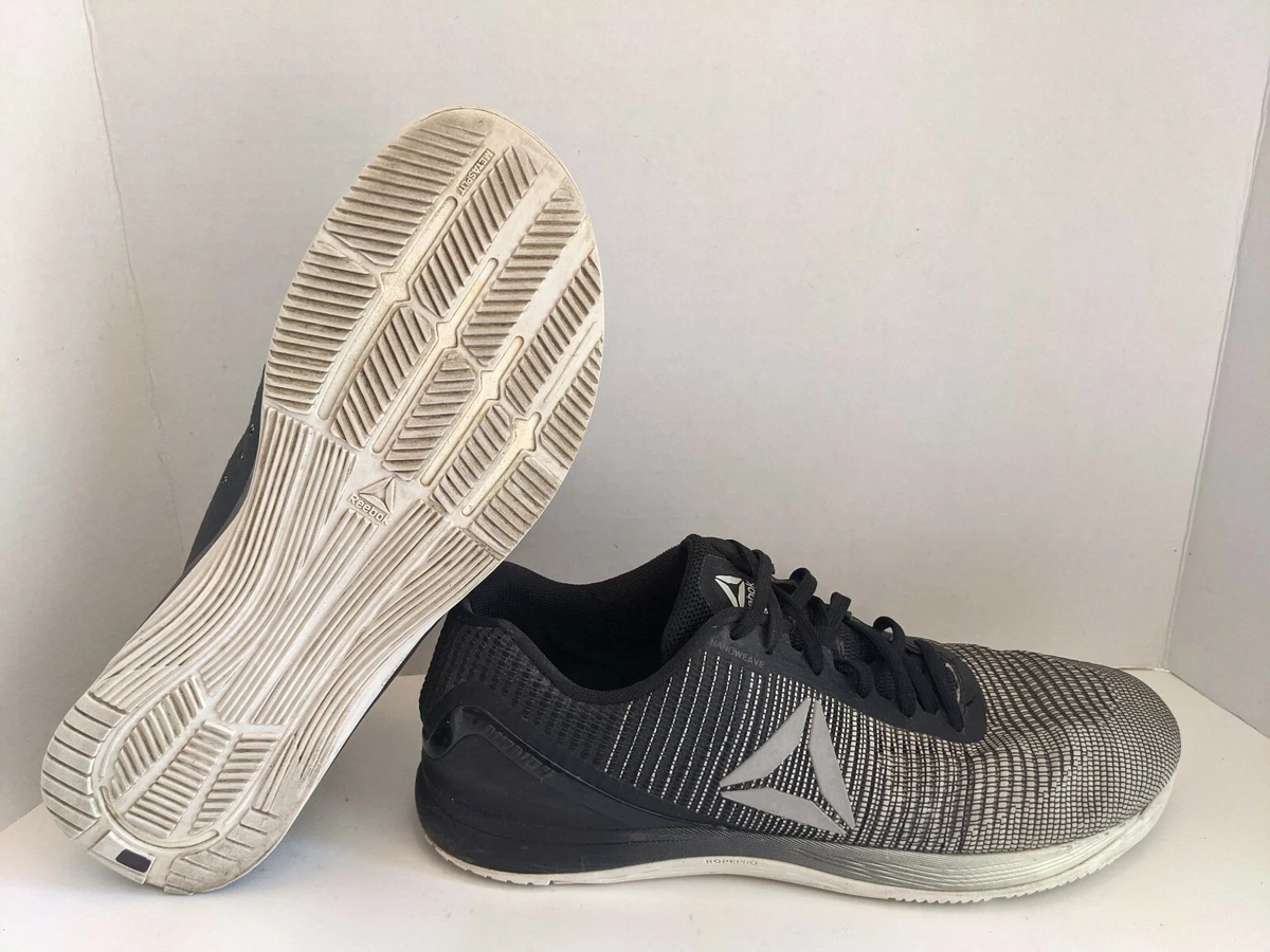 Reebok CrossFit Nano 7.0 NanoWeave Training Shoes Mens 14 BS8346 Black &amp; White eBay