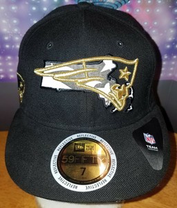 black and gold patriots hat