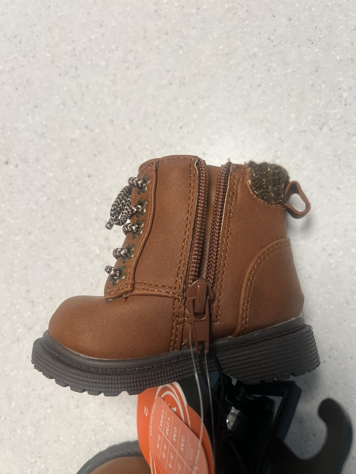 Wonder Nation Baby Girl Sweater Boots Size 2M Easy On/Off New With Tags