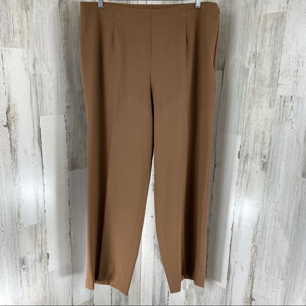 Coldwater Creek Women's Plus Size Brown Straight Leg High Rise Work Dress  Pants | eBay