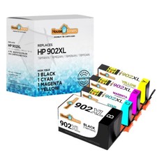 4PK Ftis HP 902XL Black Cyan Magenta Yellow Ink for Officejet Pro 6958 6974 6979