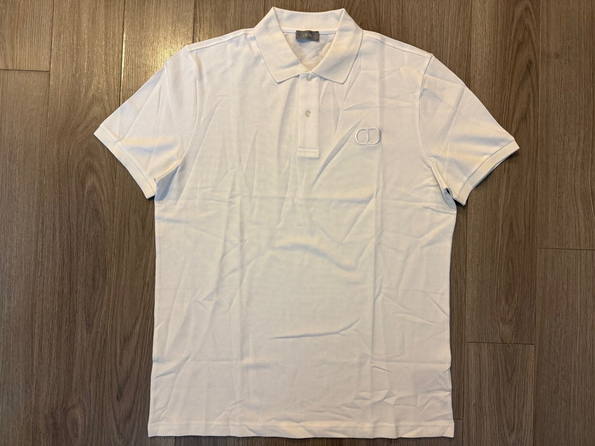 トップス Christian Dior sport side line poloshirt Vintage Christian Dior Sport Mens Large Polo Shirt Peach