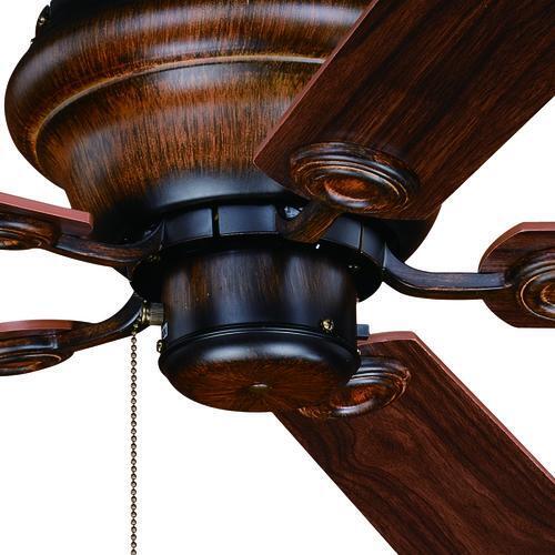 42" Aged Walnut Indoor LED Ceiling Fan Creme Cognac Glass Small Room Ventilator - Picture 8 of 12