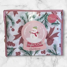Christmas Holiday Twin Sheet Set NWT