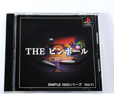 The Pinball 3D Simple 1500 Series Vol 11 Playstation PS1 Japan - US Seller!
