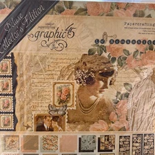 GRAPHIC 45 LE ROMANTIQUE 12X12 PAPER Deluxe Collector's Ed WEDDINGS BRIDES