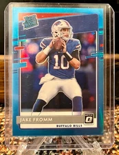 2020 panini optic #155 jake fromm rated rookie; aqua blue holo prizm /299 💥