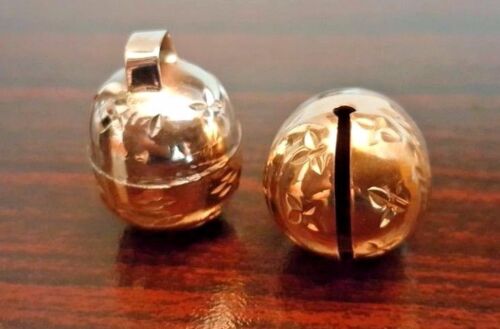 Falconry, Dog, Cat JEWELLED Bells Two Tensile Acorn Bells Pair (All Sizes)