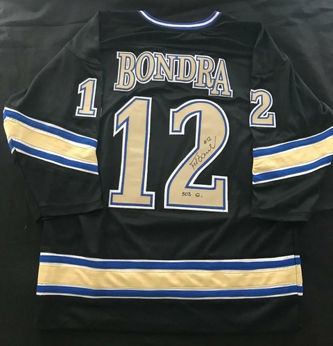 Peter Bondra Autographed Black Custom Jersey w Inscription - Capitals Legend - Picture 3 of 6