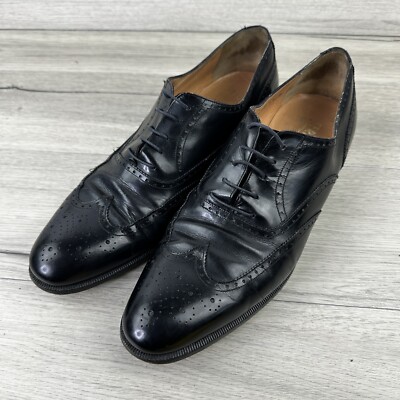 Salvatore Ferragamo Men’s Dress Shoes Size 11 Salvatore Ferragamo Black Leather Solid Size 11 Cowhide  main image 4