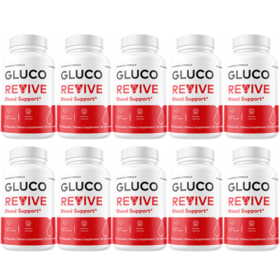 Gluco Revive Blood Support Advanced Glycogen Support - 10 Bottles
