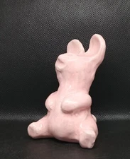 "Pearl Bunny" -Original Clay sculpture.  Hand made and glazed.