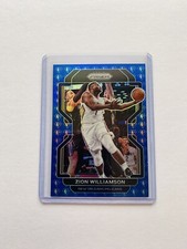 ZION WILLIAMSON 2021-22 Prizm Basketball 75th Anniversary BLUE Diamond PRIZM SP