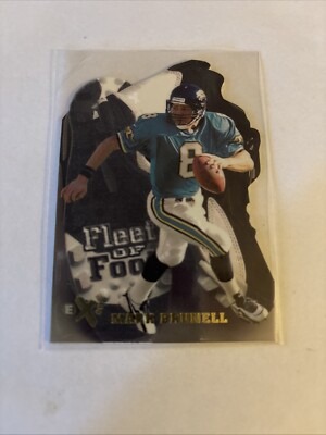 1997 E-X2000 Fleet of Foot Jacksonville Jaguars Football Card #13 Mark Brunell