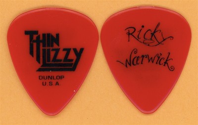 Thin Lizzy Ricky Warwick Vintage Guitar Pick - 2011 Tour