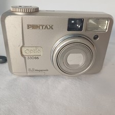 PENTAX Optio 330-GS Silver Digital Camera 3.2 MegapixelFlip For Parts Only.