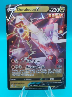 Duraludon V 122/203 Swsh07: Evolving Skies Pokémon TCG Holo Near Mint/Mint