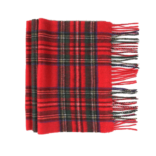 100 % Lammwolle Schlicht und Tartan Design Schal - Bild 5 von 33
