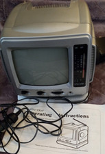 Spectra 52-BW- 5" Portable B W Television w/ AM/FM Radio With Manual Cords