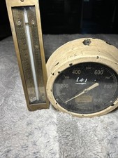 Vintage Industrial Boiler Thermometer from US navy ship - set of 2