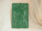 R TRAMEAU,PLAQUE EN CERAMIQUE EMAILLEE,DECOR DE FEMME NUE, MILIEU XXème.