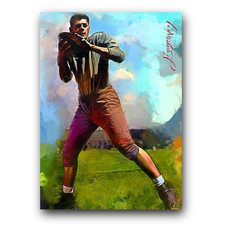 Bud Grant #6 Art Card Limited 44/50 Edward Vela Signed (Minnesota Vikings)