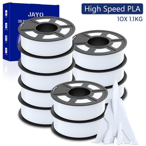 JAYO 10*1.1kg White Rapid PLA High Speed 1.75mm Filament 3D Printer 600mm/s