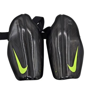Nike Leg Guard Mens Medium Black Padded Hard Shell Foam Soccer Protection