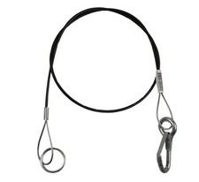 Anhänger Abreißseil 1m mit Ring Sicherungsseil Bremsseil Fangseil Abreisseil AHK