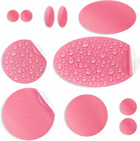 Reparatur Flicken FüR Daunenjacken, Zelte, 11 Stk, Wasserdicht, Rosa