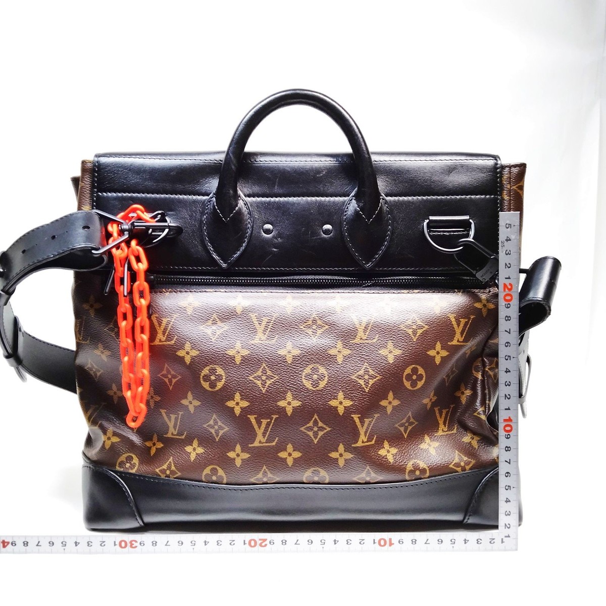 LOUIS VUITTON Hand Bag M44473 Steamer PM Brown x Black Monogram