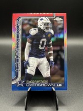 2025 Topps Chrome Red White Blue Demarvion Overshown Dallas Cowboys