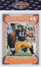 2020 Panini Illusions #11 Troy Polamalu Clear Shots Orange