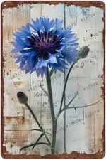 Metal Signs Wildflower Vintage Metal Tin Sign for Home Office Kitchen Bar Caf...