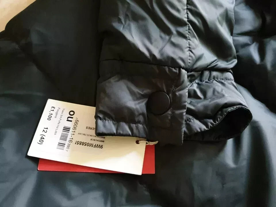 NEW RRP £1500 women army Yves Salomon Down Jacket size 40 uk 12-14 us 8/10 image 9