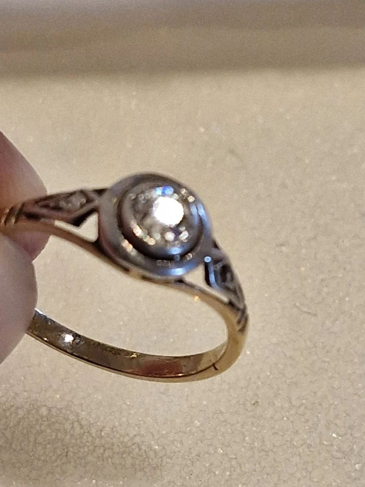 Altschliffdiamant - Ring O,25 ct - Bild 4 von 4