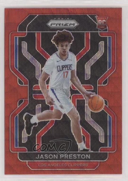 2021-22 Panini Prizm Ruby Wave Prizm Jason Preston #327 Rookie RC 0b3