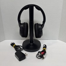 SONY TMR-RF400 Over the Ear Headphones with Charging Base Receiver Tested VGC