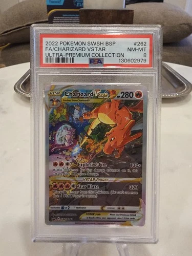 Pokémon TCG Charizard VSTAR SWSH262 Holo Black Star PSA 8
