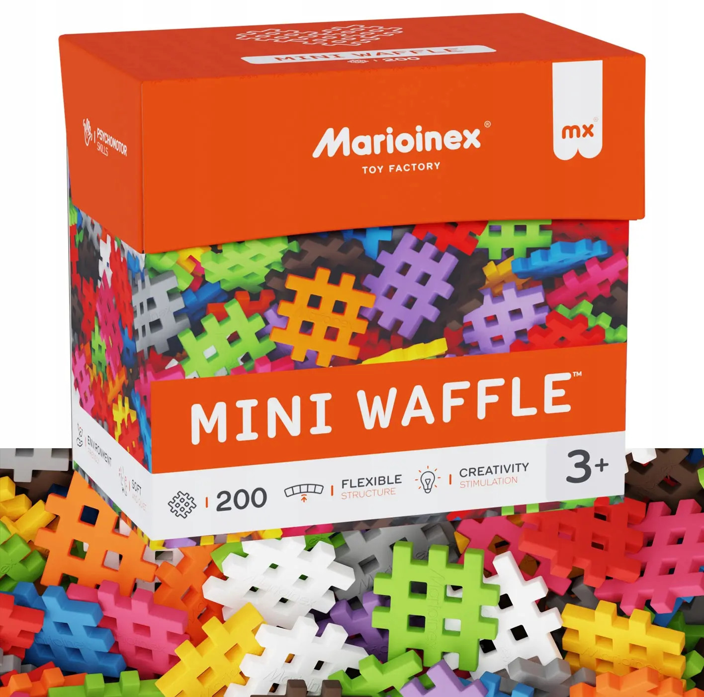 5903033908297 Marioinex Waffle Mini 200 el Klocki Konstrukcyjne Kreatywne 3 3 11190₽